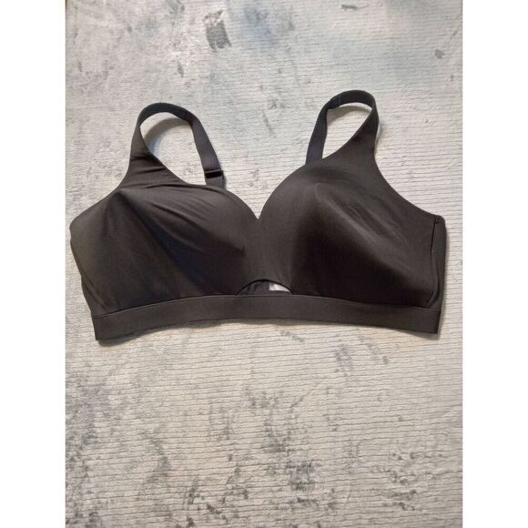 Cacique size 46DD Black Lightly Lined No Wire Bra - Picture 1 of 4